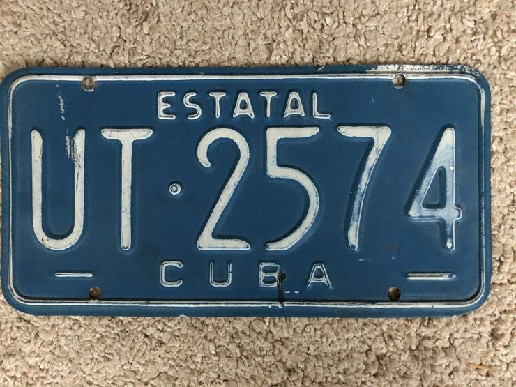 Original Autokennzeichen aus Cuba