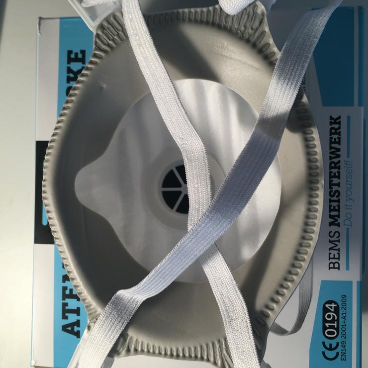 5 neue Atemschutzmasken mit Ventil FFP3 BEMS MEISTERWERK Made in Germany - Werkstatteinrichtung - Bild 6