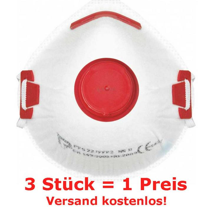 Bild 2: Atemschutzmaske mit Ventil FFP2 - neu & originalverpackt