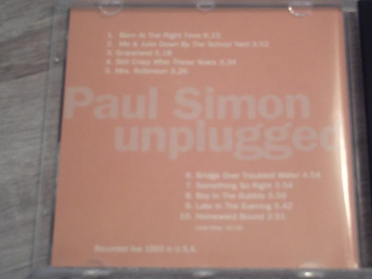 Bild 3:   PAUL SIMON  "UNPLUGGED"  feat Michael Brecker & Steve Gadd.  Recorded live 1993 in U,.S.A  