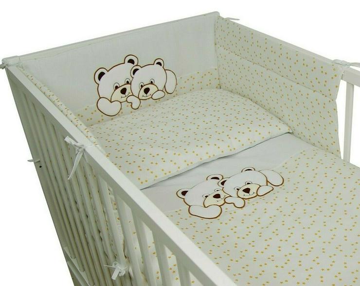 3 tlg. Bettsets Babyzimmer Kissenbezug Bettbezug Bettumrandung Bettausstattung - Bettwäsche, Kissen & Decken - Bild 5