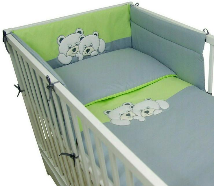 Bild 3: 3 tlg. Bettsets Babyzimmer Kissenbezug Bettbezug Bettumrandung Bettausstattung
