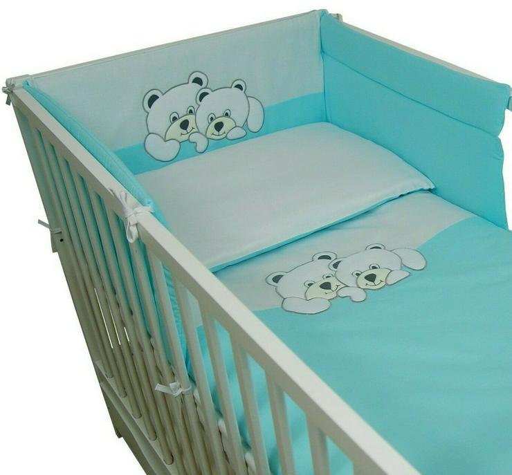 Bild 4: 3 tlg. Bettsets Babyzimmer Kissenbezug Bettbezug Bettumrandung Bettausstattung