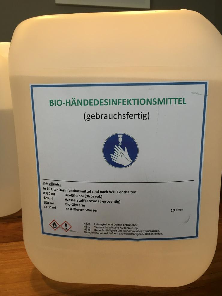 Bild 1: Handdesinfektionsmittel Bio 10 Liter 
