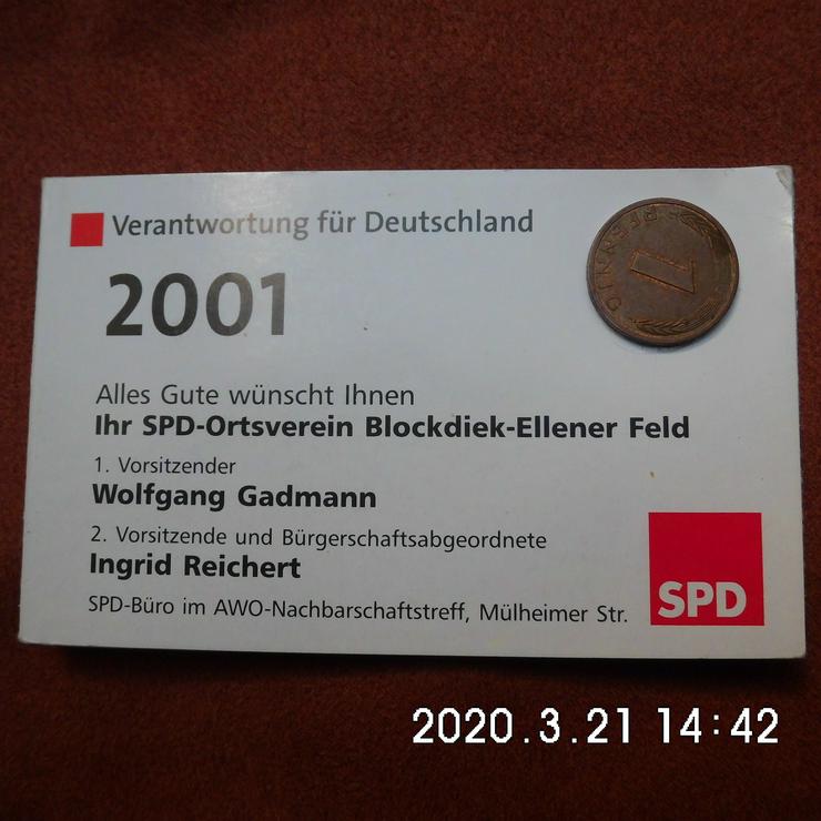 1 Pfennig SPD 2001