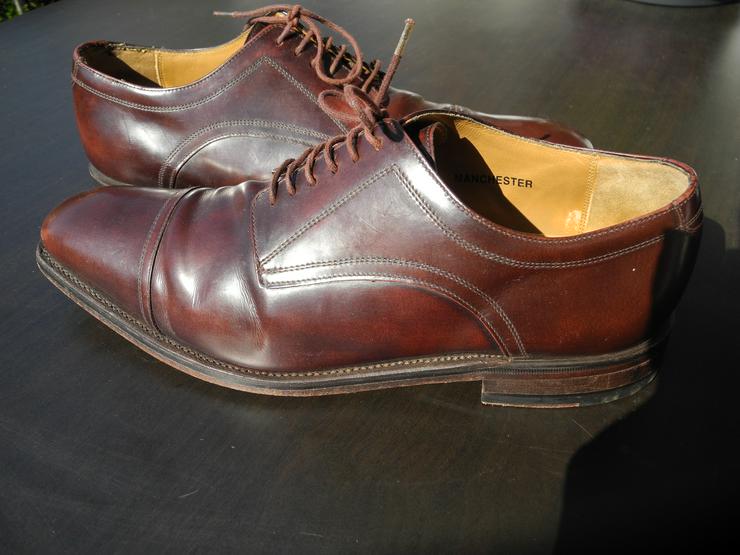 Gut erhaltene Herren City/Anzug-Schuhe in braun. Originalsohle  - Größe 44 - Bild 3