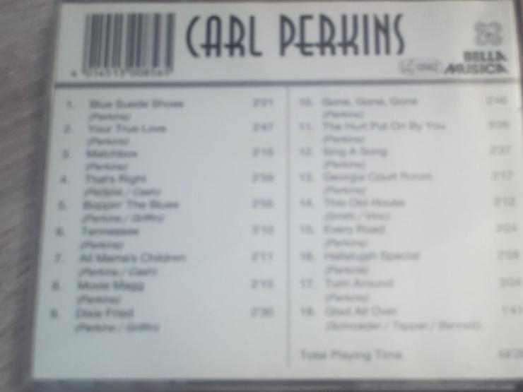 CARL PERK    "Carl Perkins"  -  Suede, This Old House, Jour True Love, Tennessee und weitere 14 super Hits  - CD - Bild 4