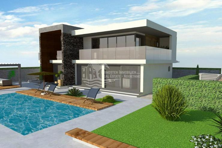 Modernes Haus mit Swimming Pool in der Rohbauphase bei Sibenik - Haus kaufen - Bild 7