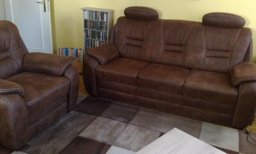 Bild 1: Hochwertige Couch mit Sessel, Sitzgarnitur, 2,5 Jahre alt !!!