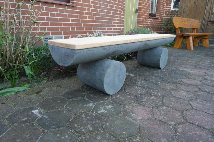 Bild 5: Gartenbank aus Beton ca.300 kg. Krongartmöbel.