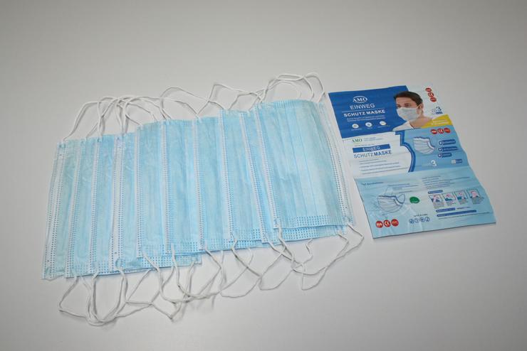 Bild 1: 10er Pack Mundschutz Atemschutzmaske mit Hygienetipps | 73240 Wendlingen | Abholung oder Versand