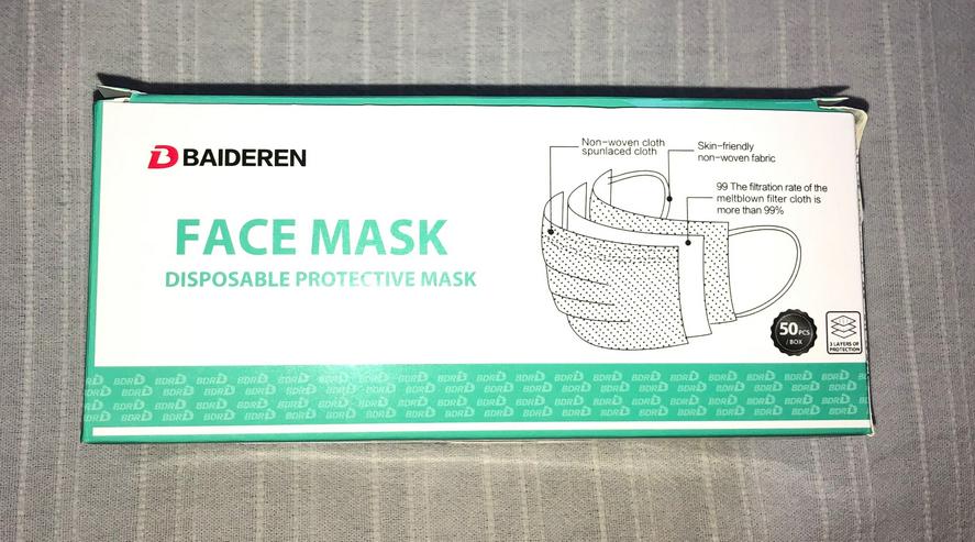 Bild 2: Schutzmasken, 3-lagig, Karton a 50 Stück