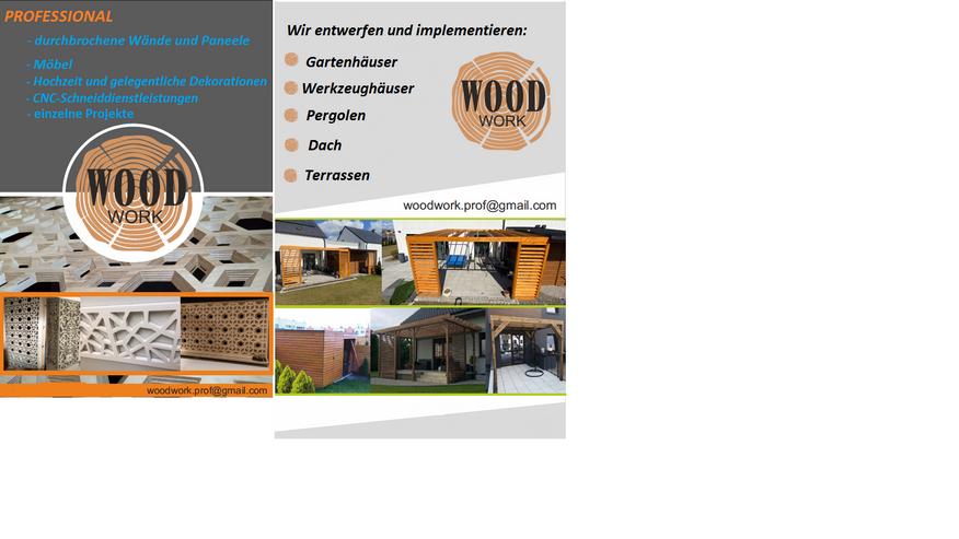 Gartenhäuser, Holzelemente, Terrassen, CNC-Dienstleistungen - Gartenarbeiten - Bild 4