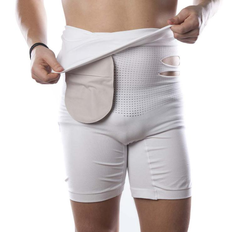 Bild 9: Hohe Taille Doppelschicht Stoma Boxer in Level 2 Support – Unisex