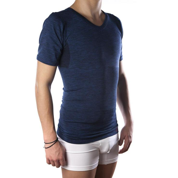Stoma T-Shirt mit V-Ausschnitt und kurzen Ärmeln – Herren - Bandagen & Orthesen - Bild 6