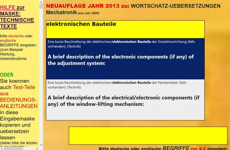 Bild 5: german-english translator: machine tools- electromechanical components- switching devices- pneumatics- hydraulics