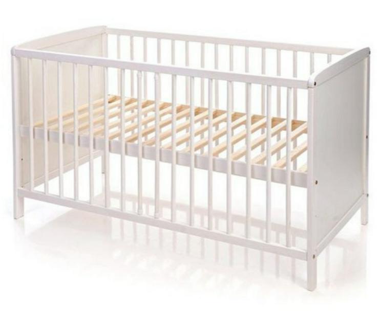 Bild 1: Kinderbett Jonka Sina Kiefer 60 x 120 cm - Weiß