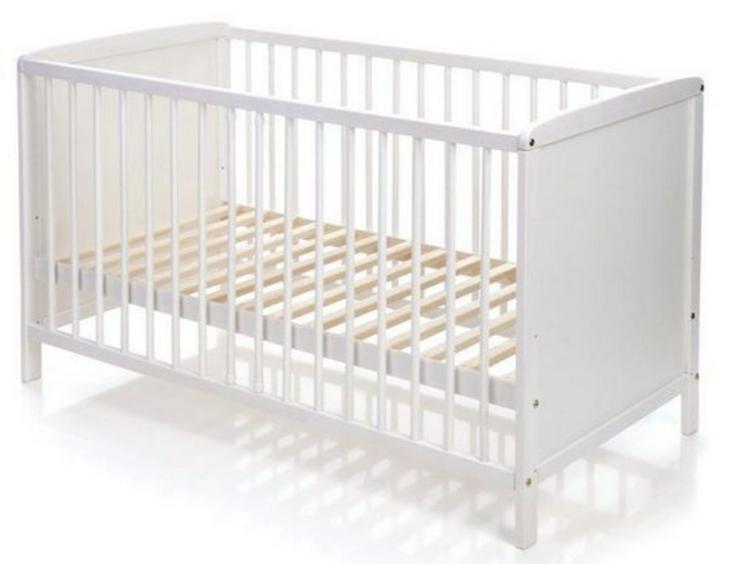 Bild 3: Kinderbett Jonka Sina Kiefer 60 x 120 cm - Weiß