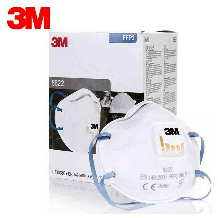 3M 8822 Ventil Schutzmaske 10 Stück Box Schutzmasken Atemschutzmasken FFP2 ( KN95 ) Masken DE VERSAND - Weitere - Bild 1