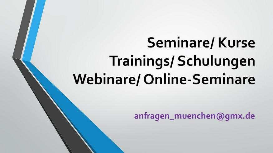 Bild 1: Excel 2013 2016 2019 Grund-Kurs Firmen-Seminar Schulung Training Webinar Grundlagen Beginner Einsteiger Online 
