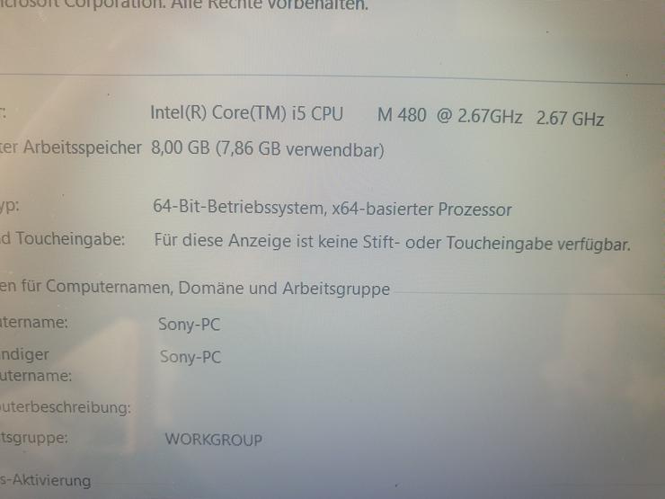 Bild 8: Laptop Sony Vaio (vpceb4x1e)