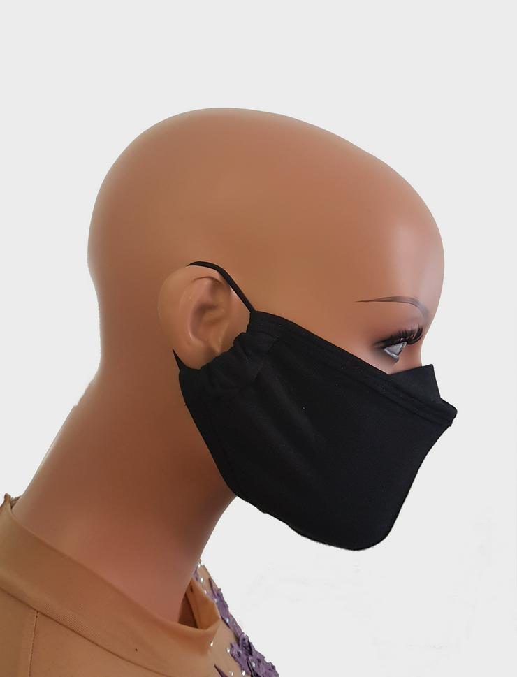 Mund- und Nasenmaske/ Behelfsmaske aus Baumwolle , waschbar - Schals & Tücher - Bild 3