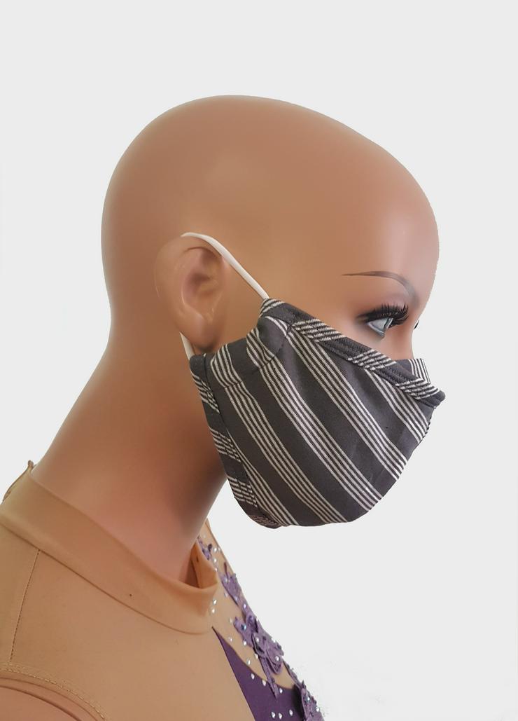 Mund- und Nasenmaske/ Behelfsmaske aus Baumwolle , waschbar - Schals & Tücher - Bild 4