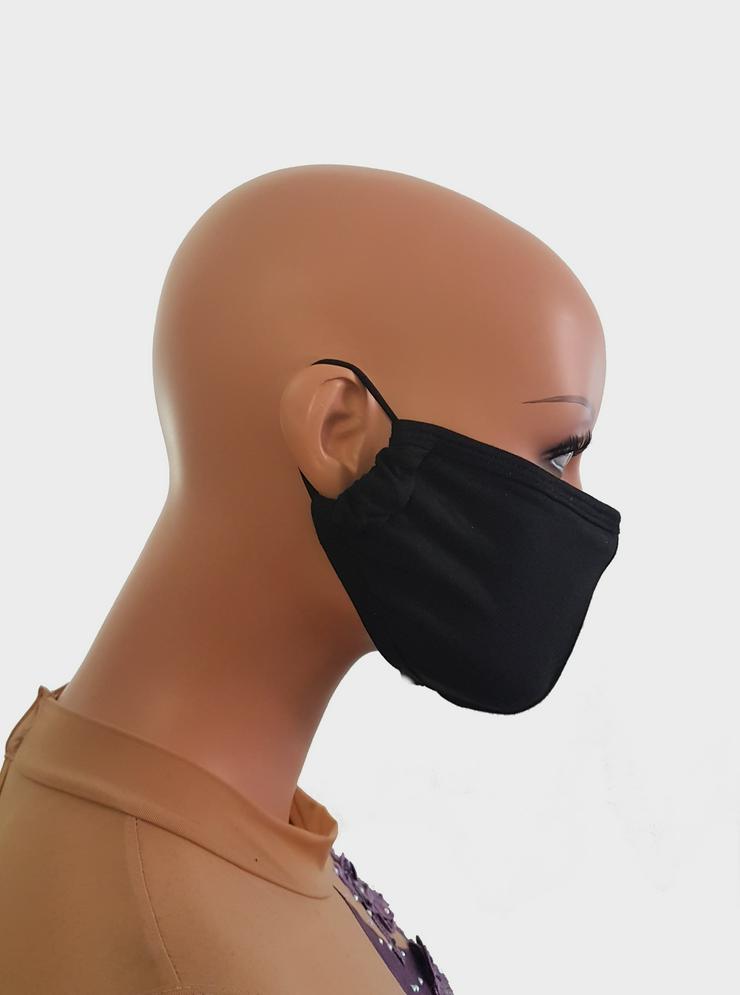 Mund- und Nasenmaske/ Behelfsmaske aus Baumwolle , waschbar - Schals & Tücher - Bild 2