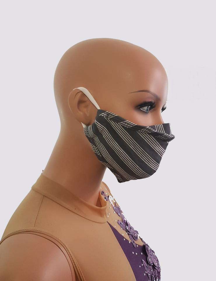 Mund- und Nasenmaske/ Behelfsmaske aus Baumwolle , waschbar - Schals & Tücher - Bild 5