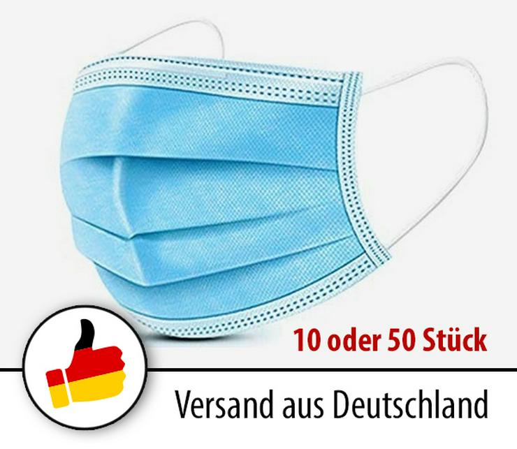Mundschutz 3-lagig Atemschutz OP Schutz Maske Einweg 50 Stück CE - Hygiene & Desinfektion - Bild 1