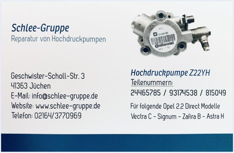 REPARATUR HOCHDRUCKPUMPE Z22YH P1191 OPEL Signum Vectra Zafira 2.2 Direct Siemens Continental GM Benzinpumpe - Motorteile & Zubehör - Bild 2