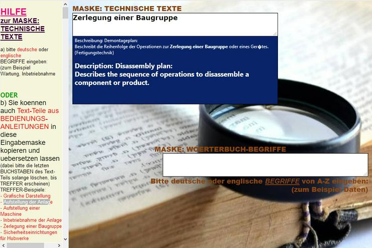 Sprachlernsoftware: technische Inhalte/ Texte/ Saetze uebersetzen - Wörterbücher - Bild 5