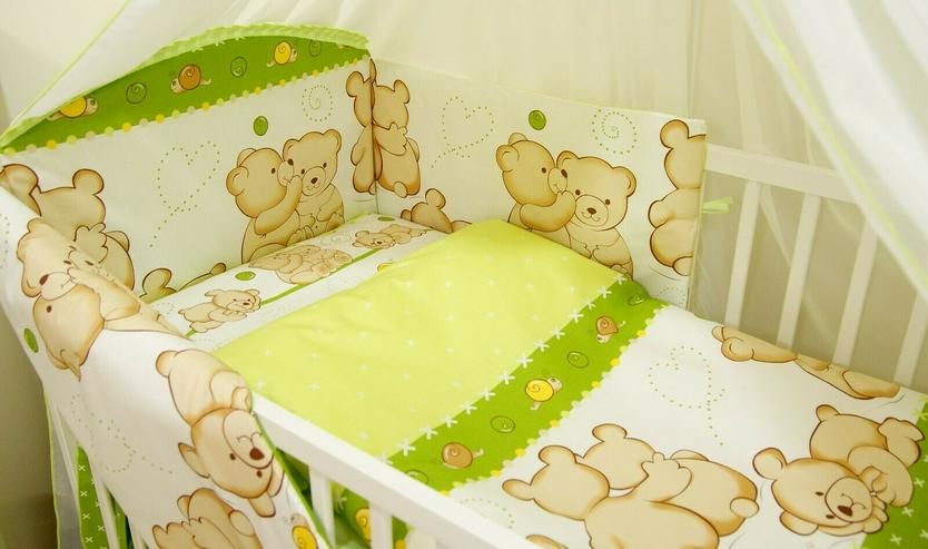 Bild 7: 3 tlg. Bettwäsche für Kinderbett Schützer Kissenbezug Bettsets Bettausstattung 