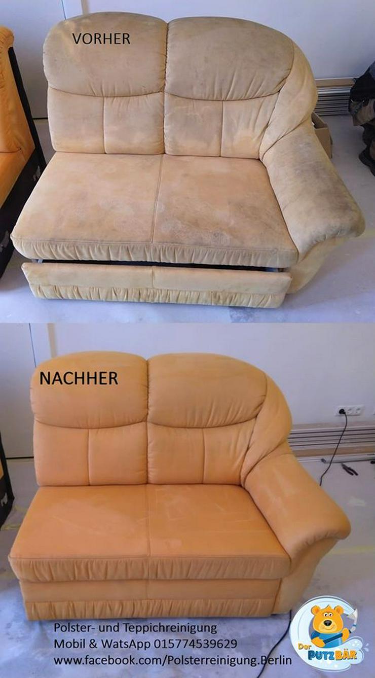 Polsterreinigung Teppichreiniung Couchreinigung Polsterwäsche Sofa Couch Auslegware - Haushaltshilfe & Reinigung - Bild 2