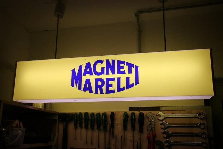 Bild 6: Deckenlampe “Magneti Marelli“ gelb-blau, Rarität, sehr guter Zustand