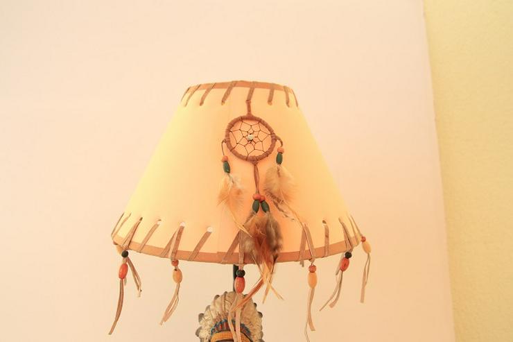 Bild 4: Tischlampe “Indianer“, 43 cm hoch, rar, einwandfreier Zustand
