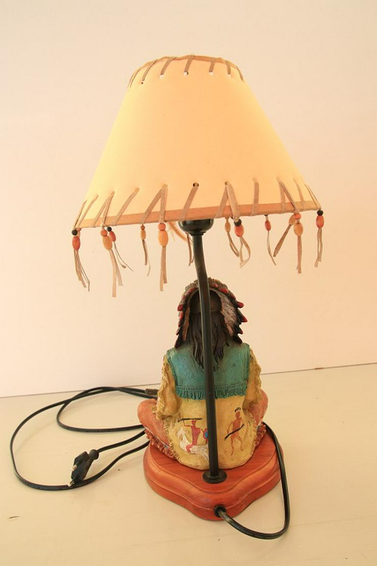 Tischlampe “Indianer“, 43 cm hoch, rar, einwandfreier Zustand - Tischleuchten - Bild 6