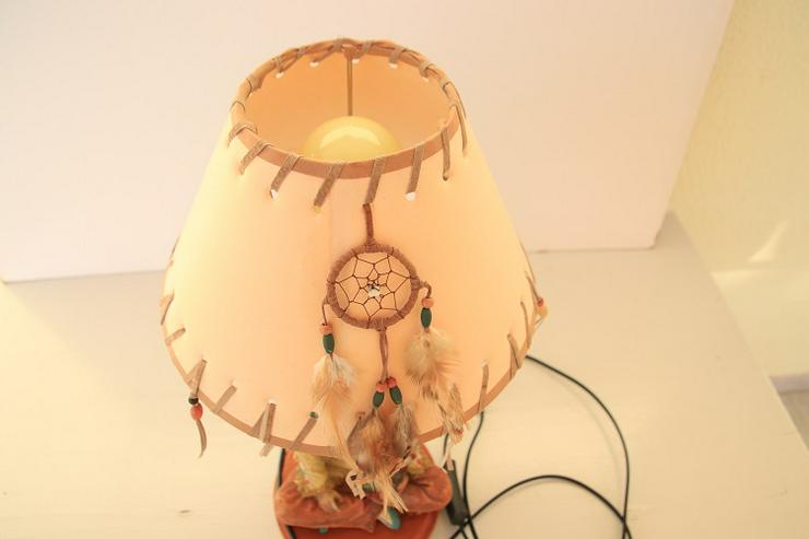 Bild 8: Tischlampe “Indianer“, 43 cm hoch, rar, einwandfreier Zustand