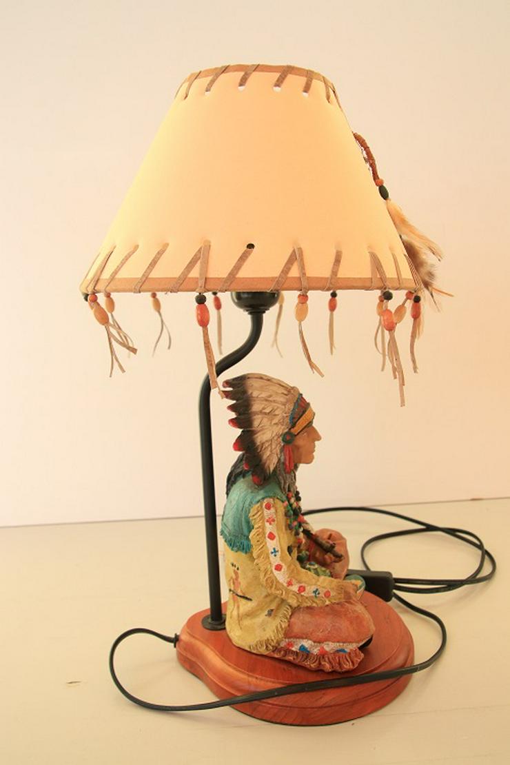 Bild 7: Tischlampe “Indianer“, 43 cm hoch, rar, einwandfreier Zustand