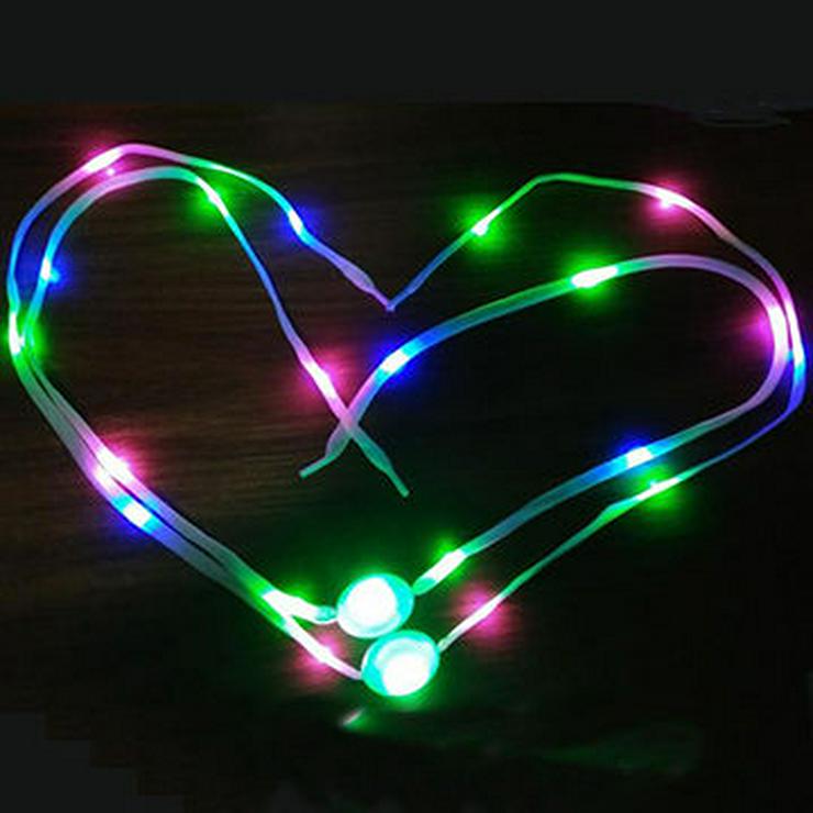 Bild 1: LED Schnürsenkel in 7-farbig 