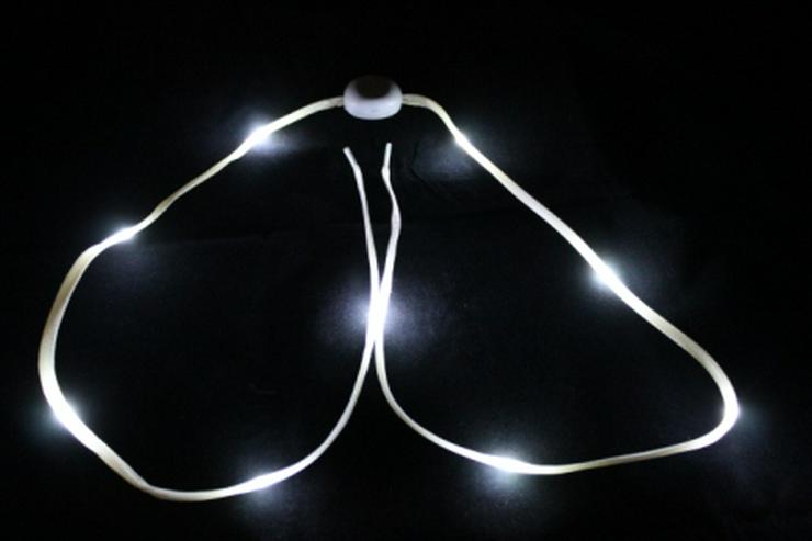 LED Schnürsenkel in weiß 