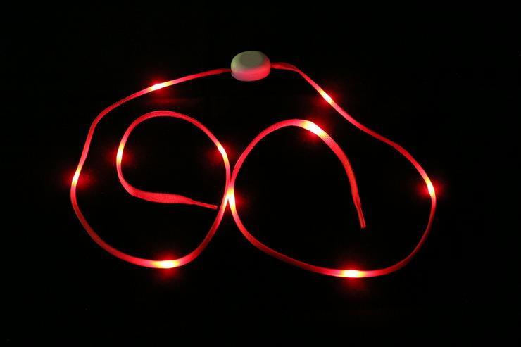 LED Schnürsenkel in rot 