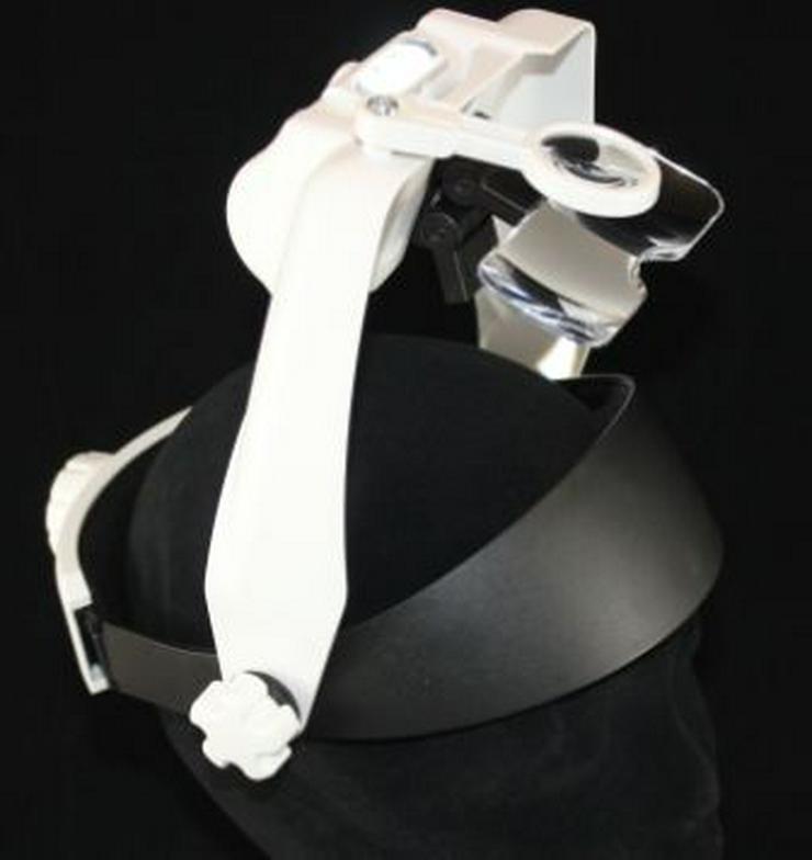 Bild 4: Freihand Helmlupe / Lesehilfe mit 3 LED 