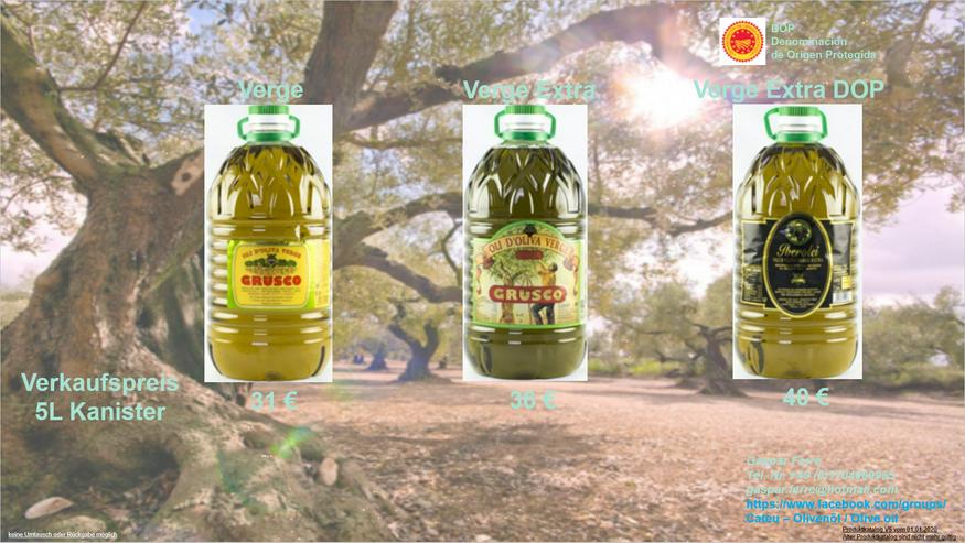 Bild 5: Olivenöl aus der Heimat