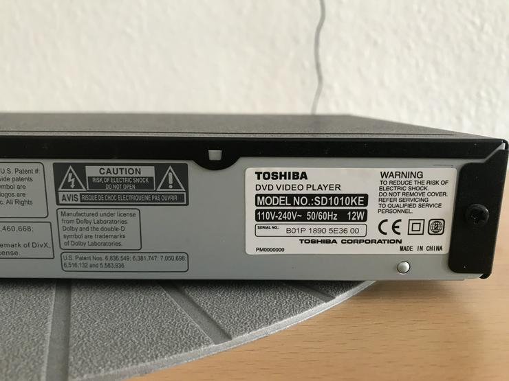 Bild 2: Toshiba DVD-Spieler   SD 1010KE