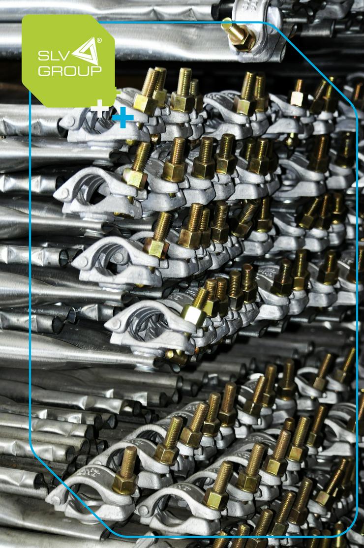 Bild 3: Neues Gerüst 1000m2 typ. Baumann SLV-73 Stahl Fassadengerüst Scaffolding