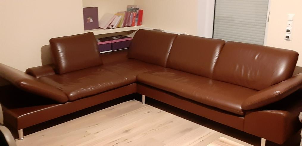 Ecksofa, Echtleder - Sofas & Sitzmöbel - Bild 5