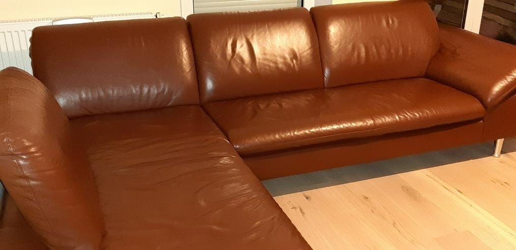 Ecksofa, Echtleder - Sofas & Sitzmöbel - Bild 3