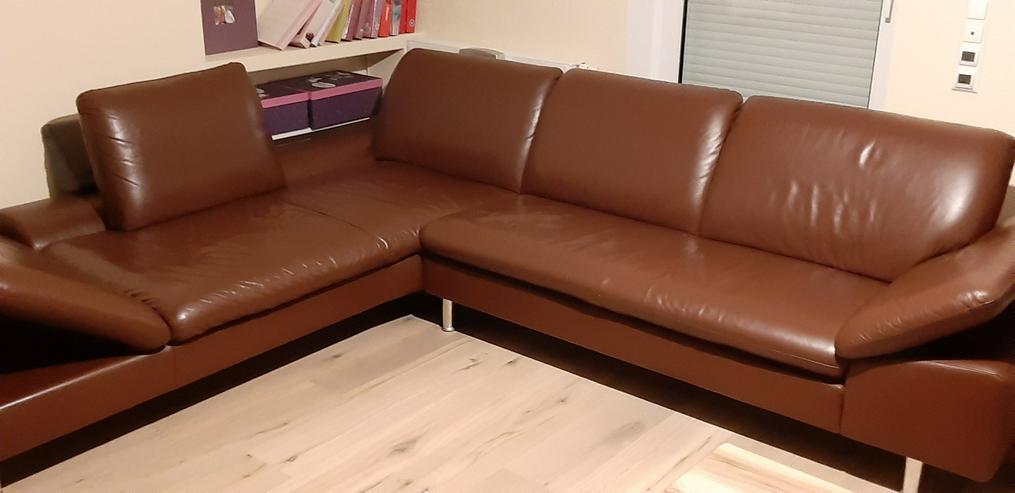 Ecksofa, Echtleder - Sofas & Sitzmöbel - Bild 4