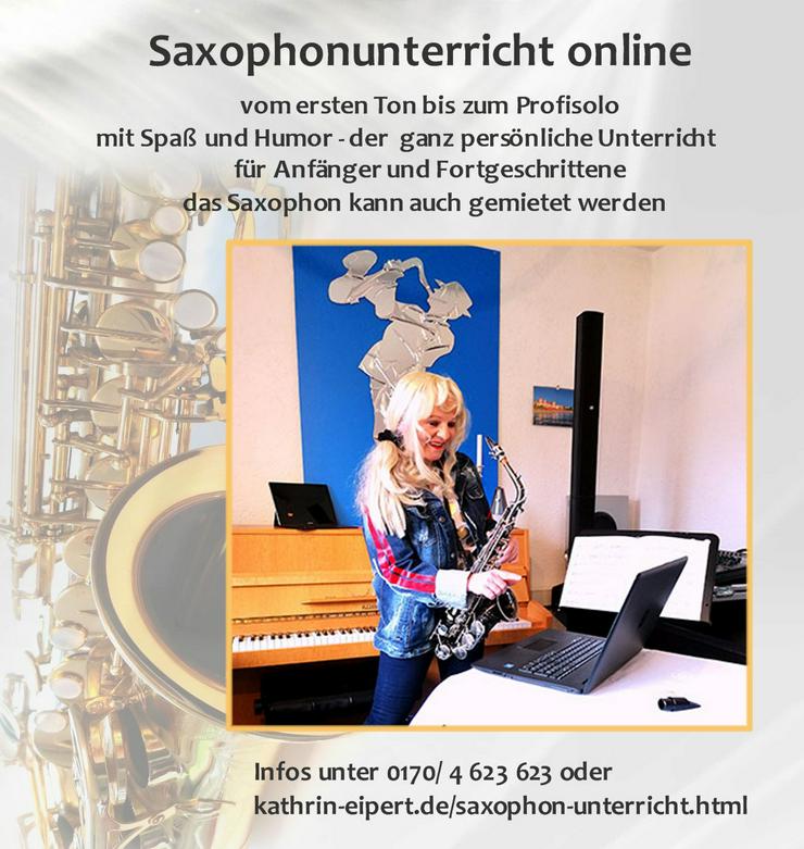 Bild 3: Saxophonunterricht online bei Saxophonistin Kathrin Eipert